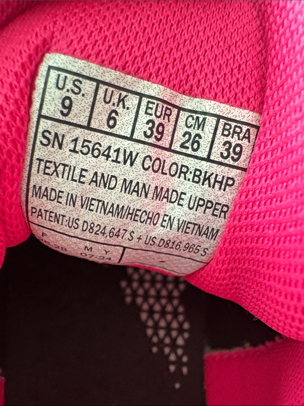 Skechers Black Athletic Sneakers with Hot Pink Lining - Picture 2 of 8